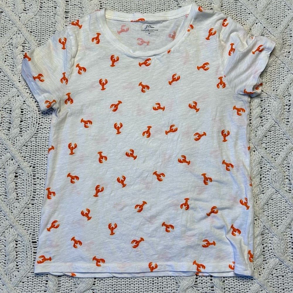 J Crew Lobster Tee -M
